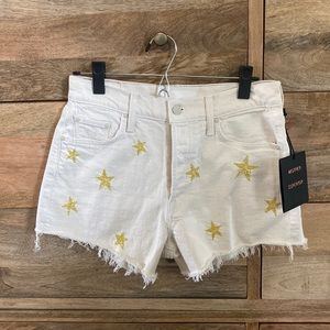 Mother the tomcat kick gray shorts size 27